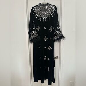 Elegant Black Embellished Dress